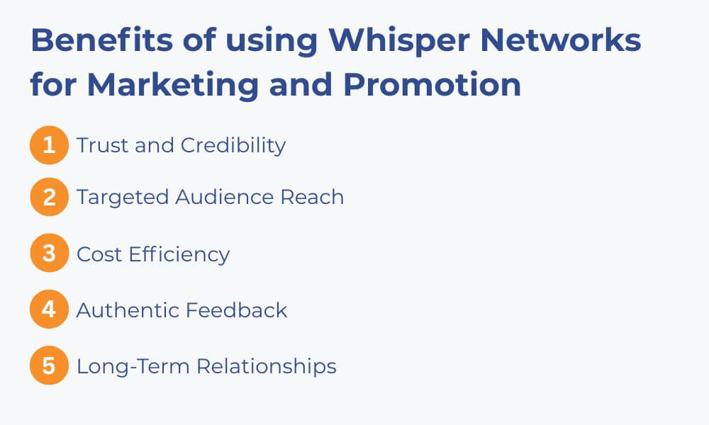 whisper network benefits for marketing
